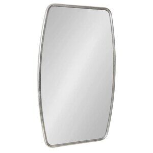 Kate and Laurel Caskill Barrel-shaped Framed Wall Mirror - 20x32 - Silver